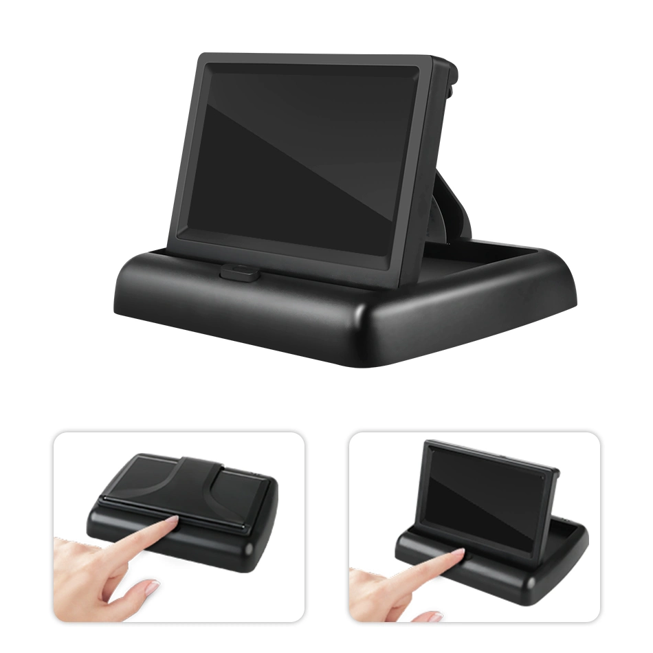 4.3 Inch TFT LCD Foldable Screen Car Rear View Monitor