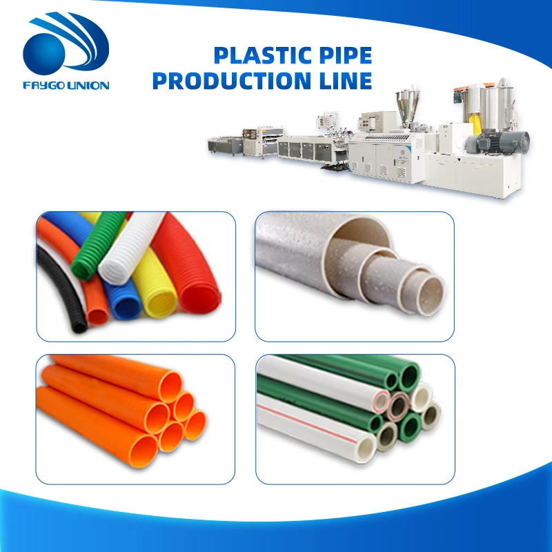 Plastic PVC PPR PE HDPE UPVC PVC-O Water Gas Pipe Extruder Glass Fibre Reinforced Hose Tube Electric Conduit Drainage Pipes Extrusion Making Machine Price