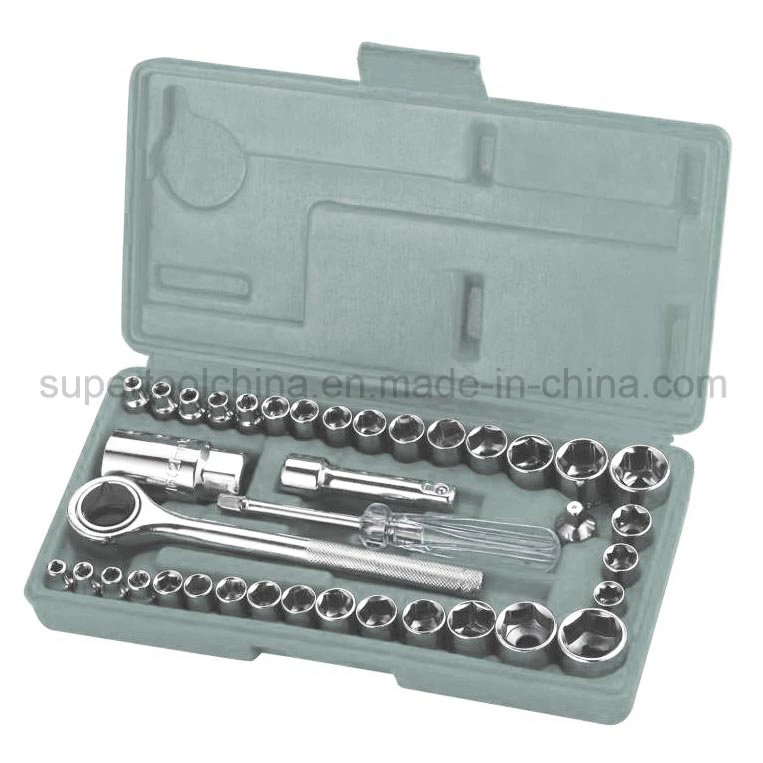 Cheap 40 PCS 1/4" and 3/8" Dr. DIY Socket Wrench Set (120040)