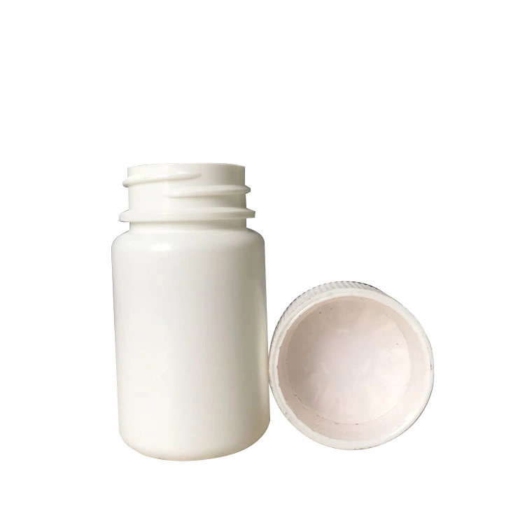 Best Selling 45ml Custom Pharmaceutical Bottle White Square HDPE Plastic Pill Container Blowing Plastic Bottle