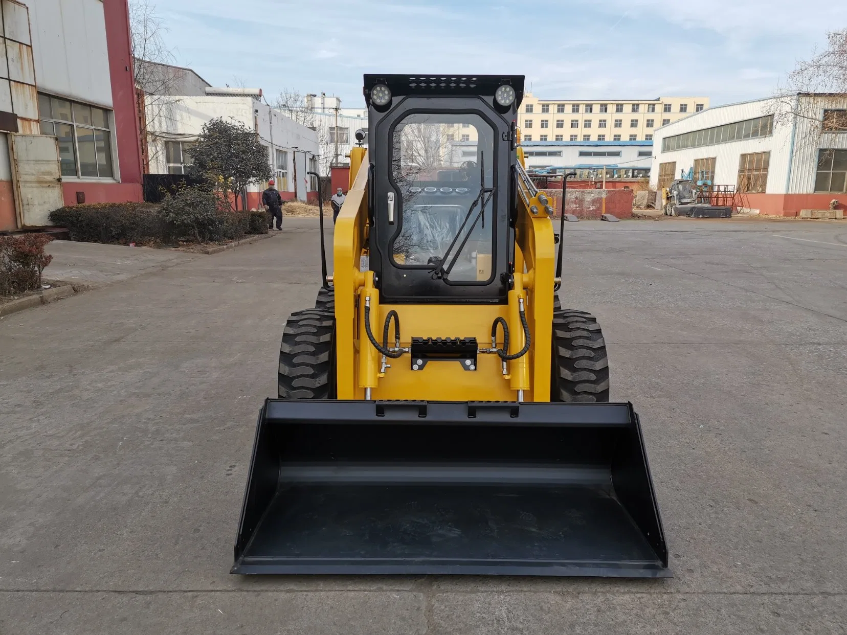 Hot in Australia Gehen Sie hinter Mini Small Tracked Skid Steer Lader mit Trencher