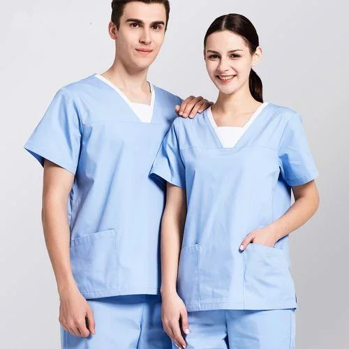 Medical Scrubs Reusable Split Suit for Nurse and Doctor Work Uniform