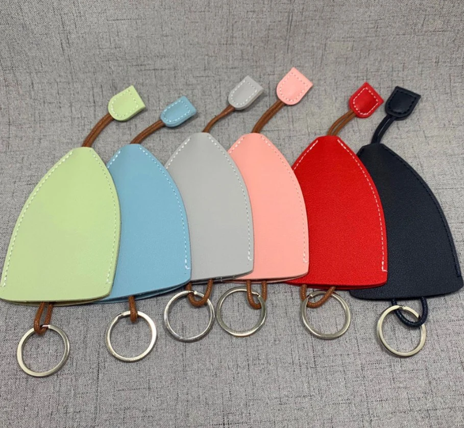 Custom Logo PU Car Key Pull-out Storage Case Car Keychain Cover