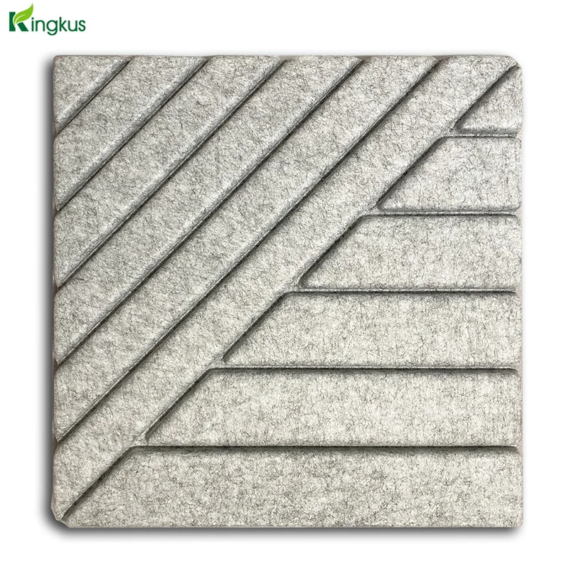 China 3D Wall Panel Wave Board Decoative Acoustic Reflection Material