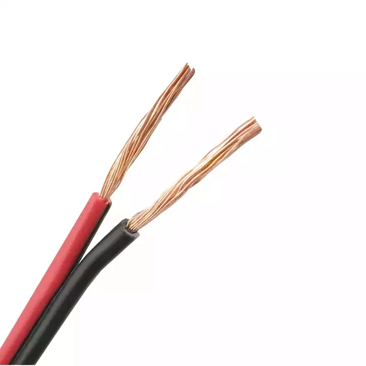 2 Cores Red and Black Jacket Audio/Video Speaker Flat Cable Communication Cable