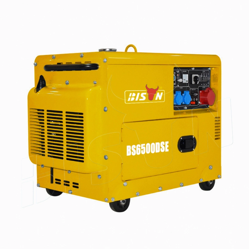 5kw 6kw 7kw 8kw Air Cooled Portable Electric Silent Small Diesel Fuel Less Power Generator Kama Price for Sale