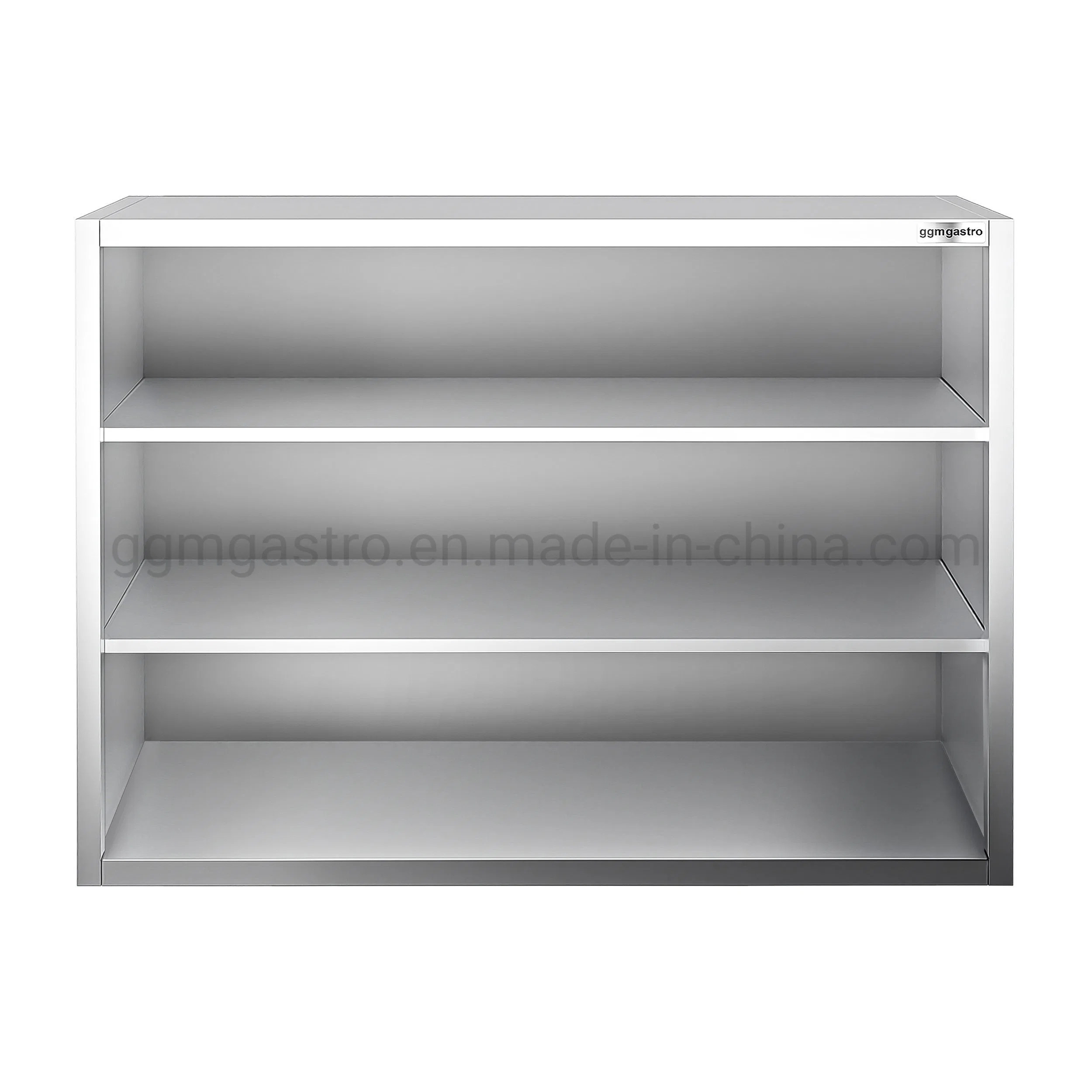 Restaurante estilo americano Armario de almacenamiento montado en pared sin puertas correderas Cocina Armario modular de pared