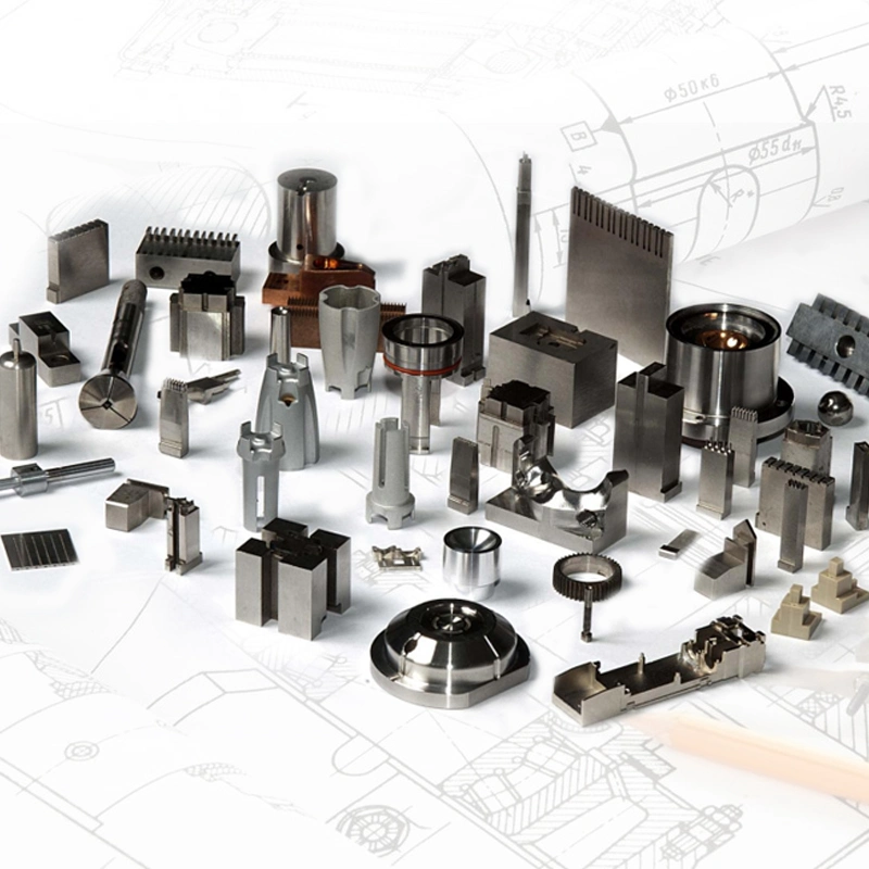 OEM personalizado por desenhos usinagem de forja de metal de aço inoxidável Máquinas de processamento de metal CNC Molding com injeção de plástico partes separadas maquinadas