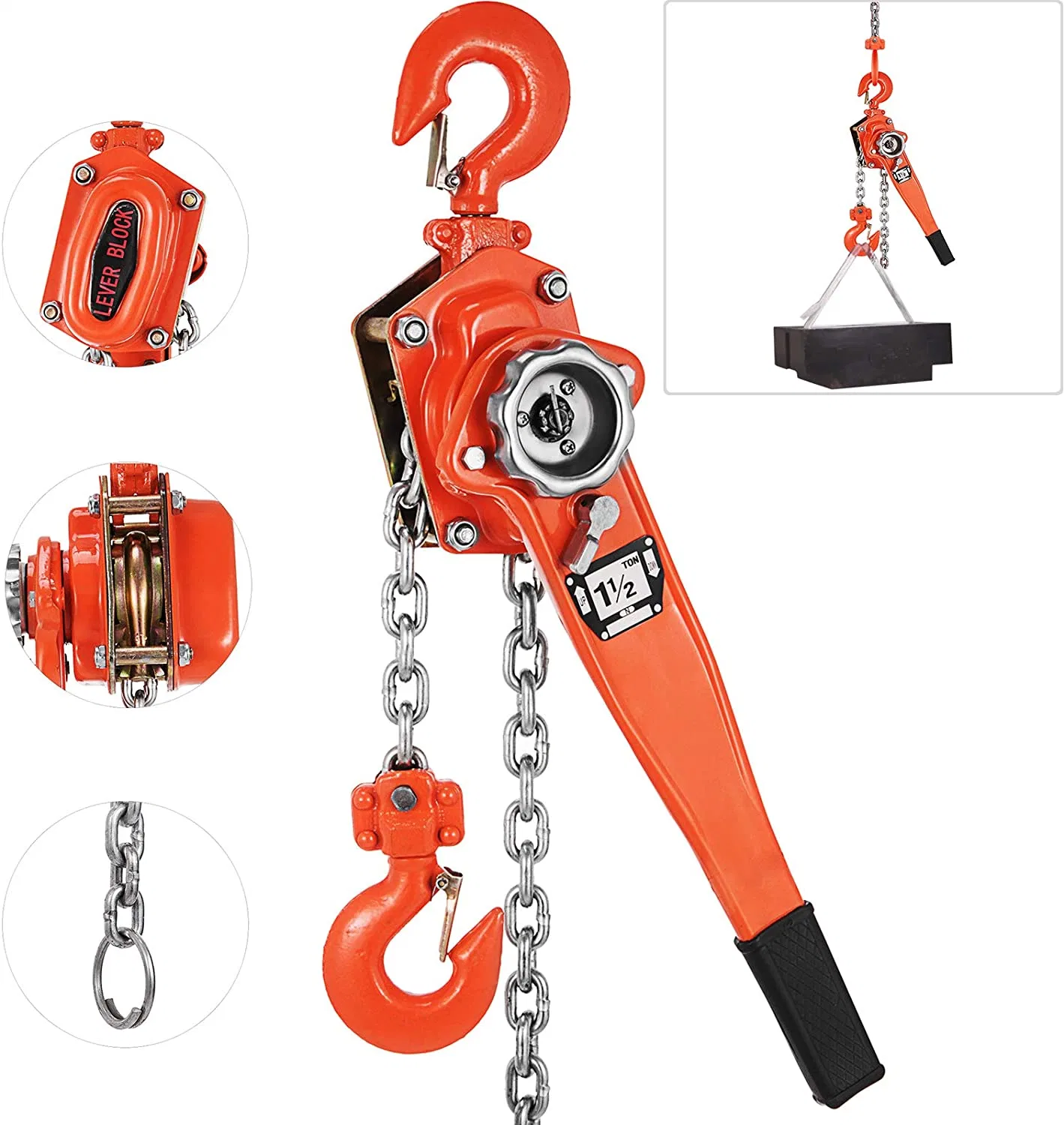 Manual Hoist Hand Lever Chain Block with Grade G80 Load Chain