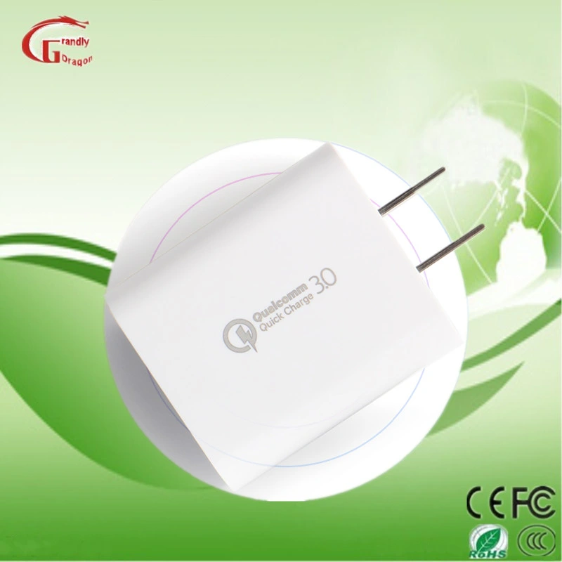 18W celular cargadores rápidos QC 3.0 5V 3A 9V 2A 12V 1.5A nos de la UE el enchufe de pared cargador USB solo