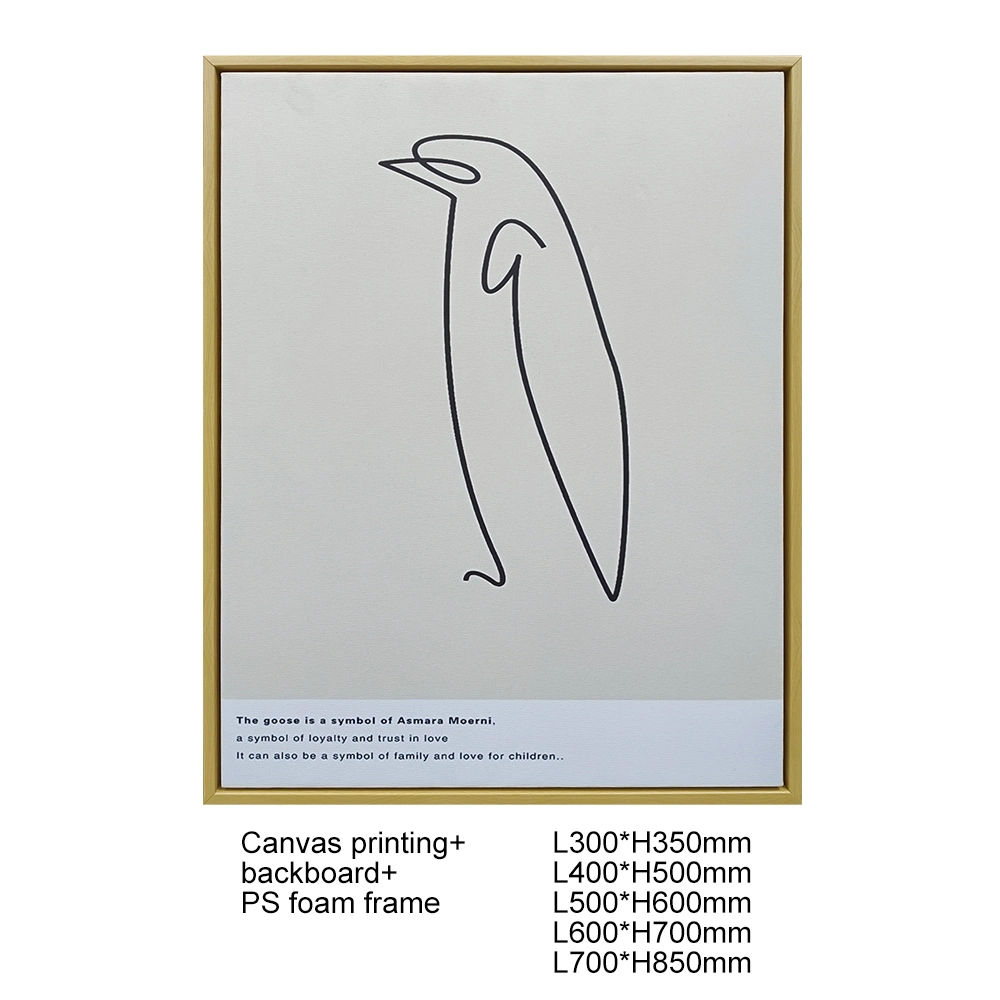 Photos de chambre modernes ligne simple abstrait Penguin œuvres d'art imprime mur Peinture artistique