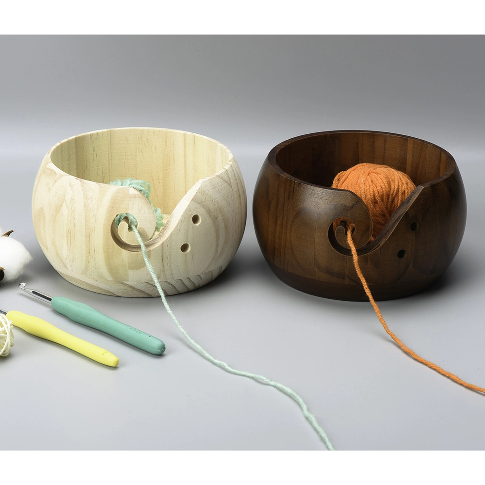 High quality/High cost performance  Wooden Wool Yarn Bowl & Handling Knitting Tool