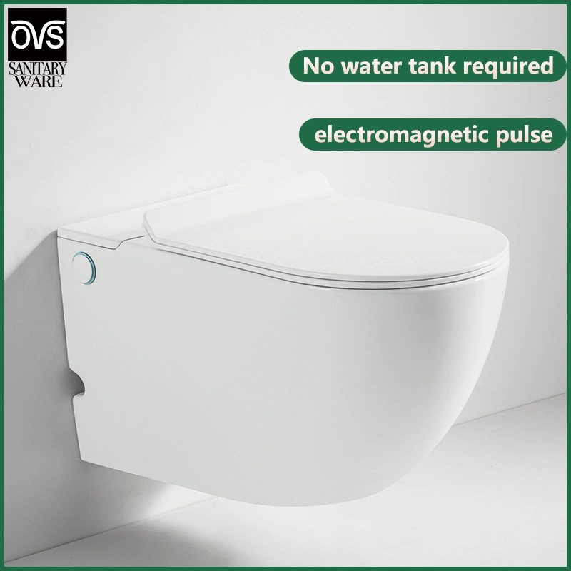 Water Saving Pulse Solenoid Wc Toilet Wall Hung New Electronic Toilet