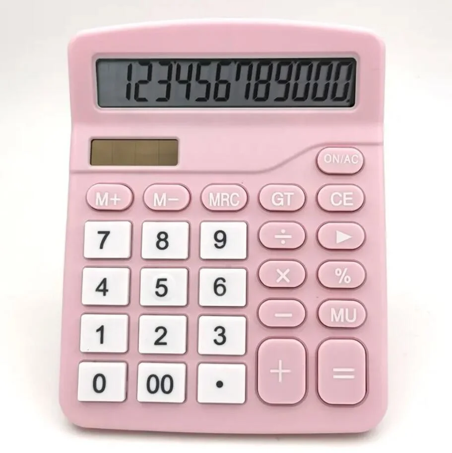 Promotion 12 Digits Solar Calculator, Solar, Batteries