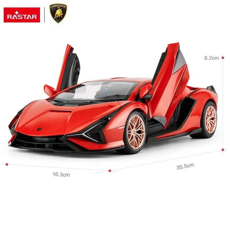 Rastar Lamborghini Scale Model Interactive RC Car Electronic Toys for Children Electric Plastic Window Box AA 1: 14