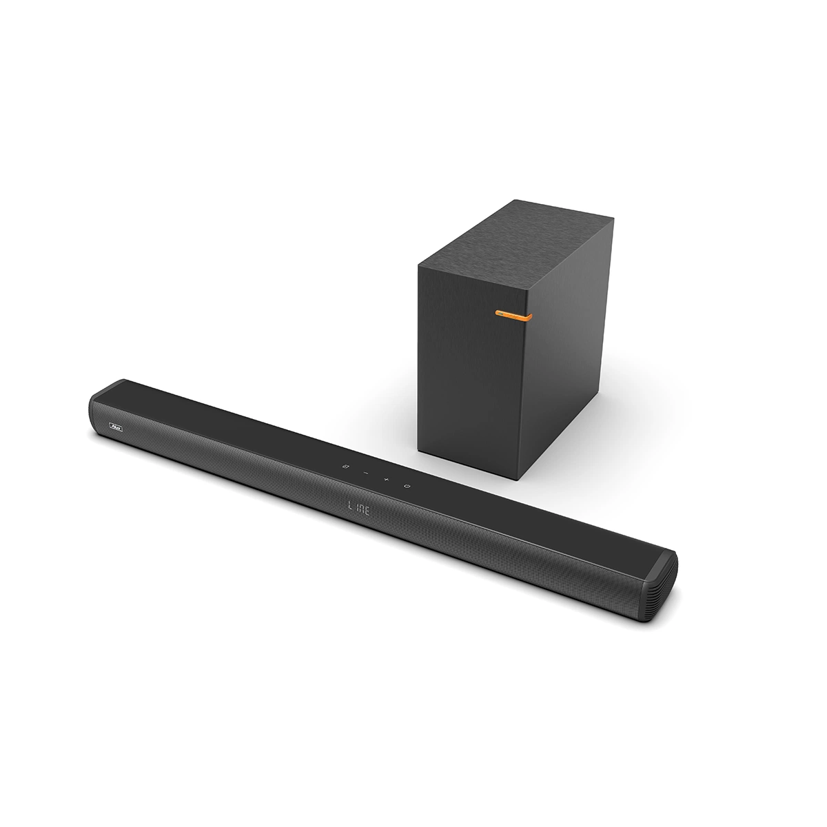 O Bluetooth do sistema de som para alto-falante inicial de Home Theater Soundbar com Wireless subwoofer de madeira