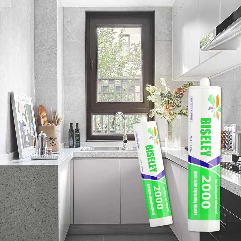 Acidic Quick-Drying Sealant Indoor Kitchen PVC Wood Aluminum Glass Window Caulking Glue Window Frame Sealing Waterproof Adhesive