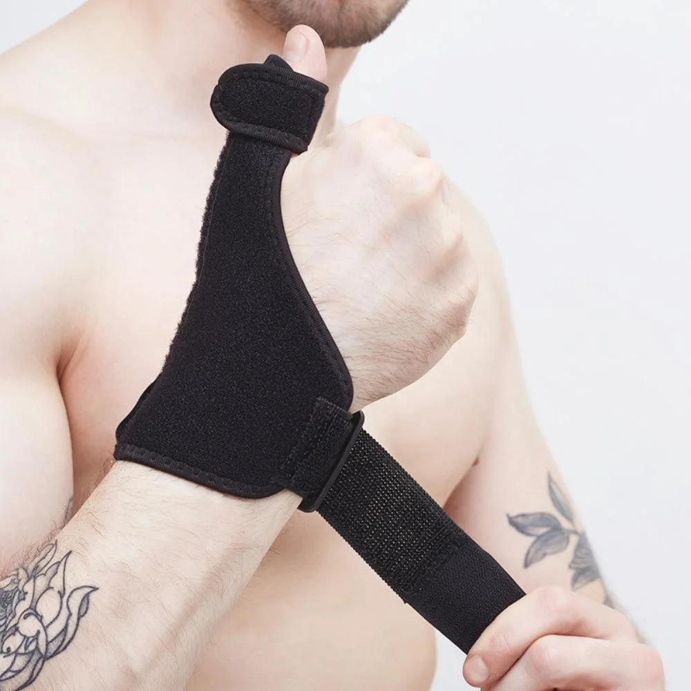 Breathable Supportive Thumb Brace Suitable for Left and Right Hand Thumb Stabilizer Thumb Protector Thumb Joint Splint for Pain Relief Bl20386