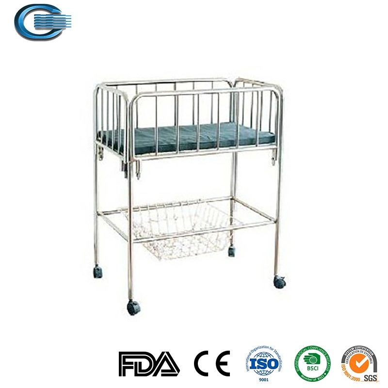 Huasheng He-5 Stretcher Bed, Mobile Stretcher, Stainless Steel Stretcher for Transport