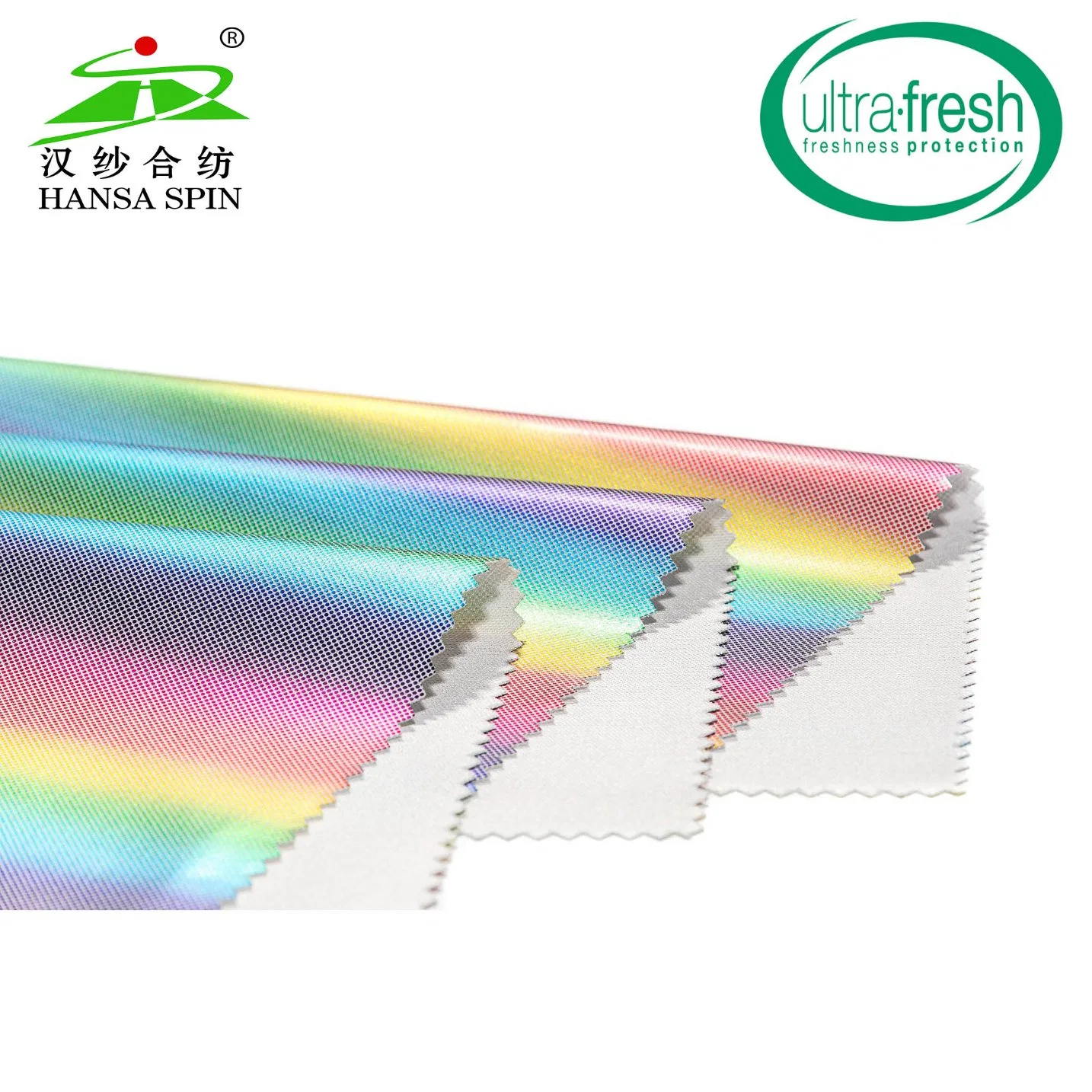 High quality/High cost performance  & Hot Popular Shining Rainbow Printing TPU Synthetic Leather for Jacket Making