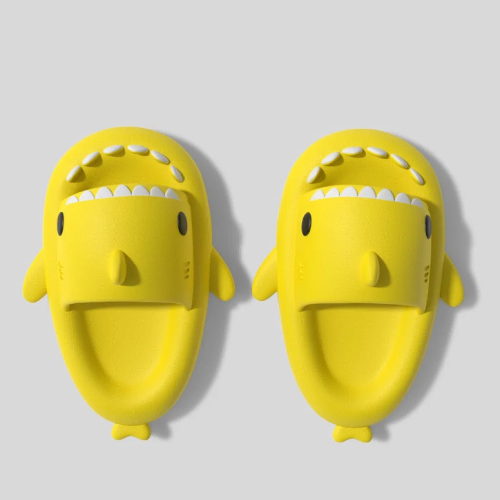 2023 Promotion Wholesale/Supplier Home Indoor Cute Adult Couple EVA Soft Sole Slippers Shark Slides Baby Sharks Flip Flop Sandals Shoes