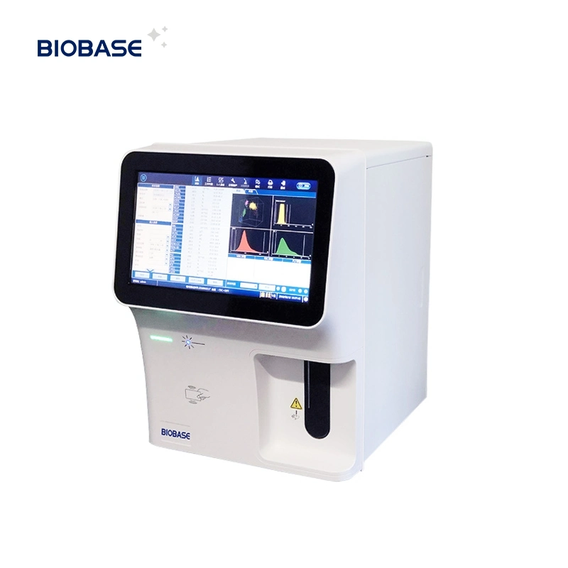 Biobase Touch Screen 5 Part Hematology Analyzer Factory Price 60 Tests/Hour Wbc Hematology Reagent