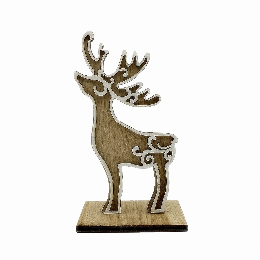 Wooden Christmas Reindeer Home Decor Crafts