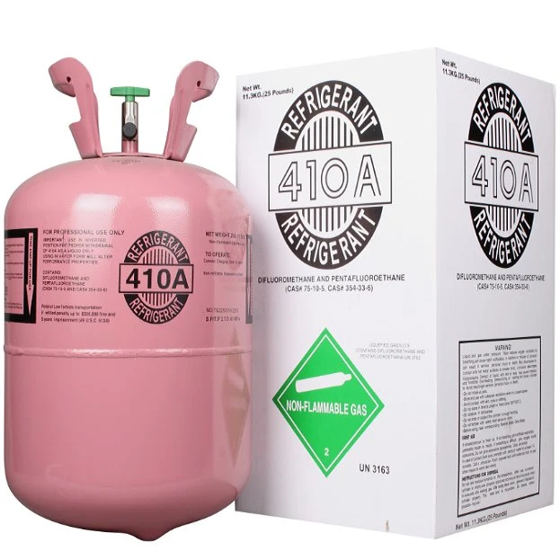 99% Alta pureza R507 R-32 R-290 R407C R404A R134A R410A R-600A R-22 F-Reon Gas refrigerante
