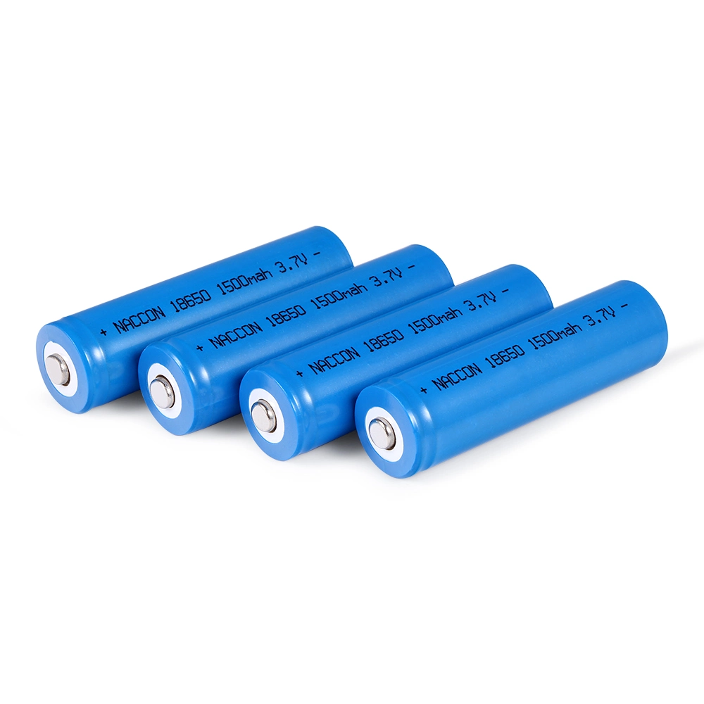 Flat Top 3.7V 1500mAh Li-ion recargable 18650 Batería de litio para portátiles.