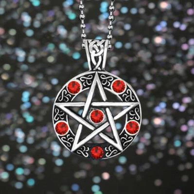 Pentagram Pentacle Five-Pointed Star Pendant Necklace Jewelry