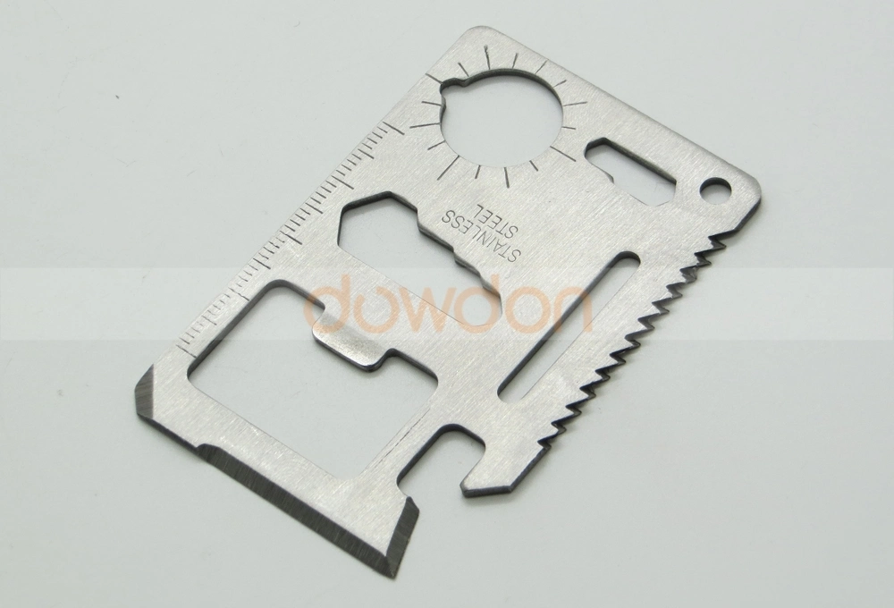 Stainless Steel 11 in 1 Beer Opener Survival Card Tool Fits Perfect in Your Wallet