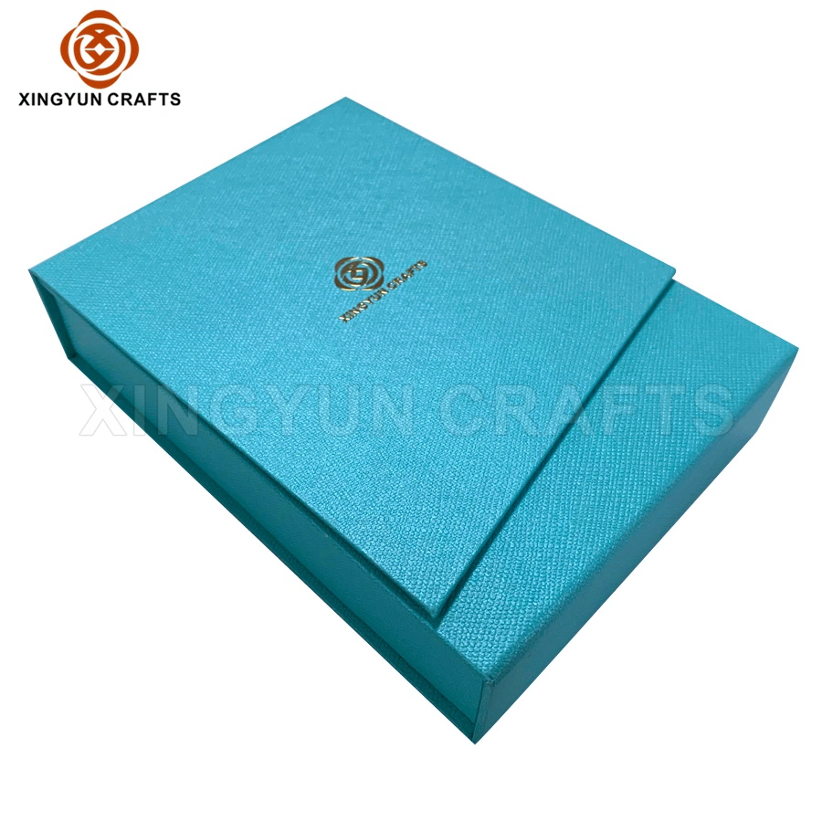 2022 Wholesale/Supplier Craft Tiffany Blue Color Paper Jewelry Sweet Box Magnet Cheap Box