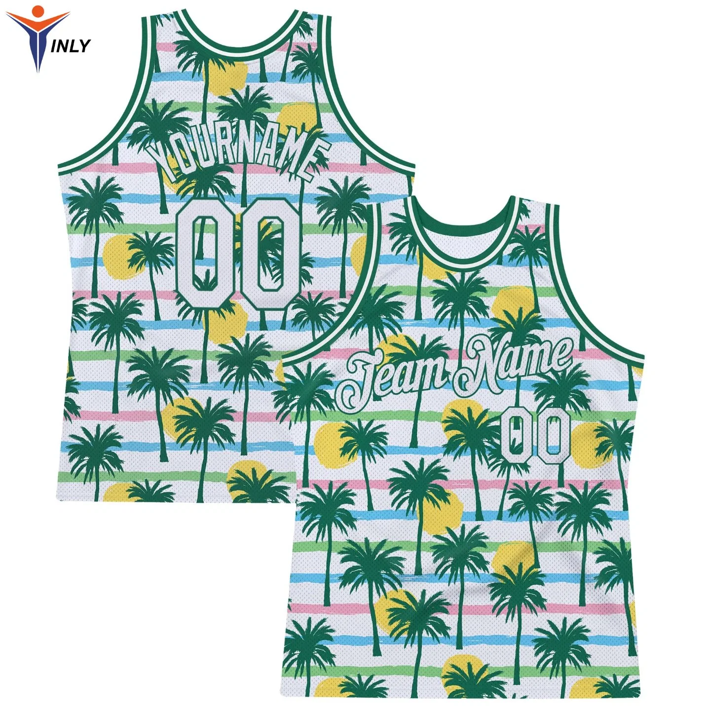 Custom Men's Mesh Loose Fashion Sports Basketball Clothing Jersey Summer Tank Tops