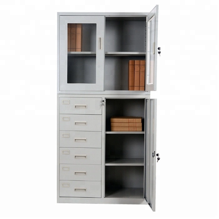 Modern Safety Movable Locking Storage Filling 6 Drawers Steel File Cabinets