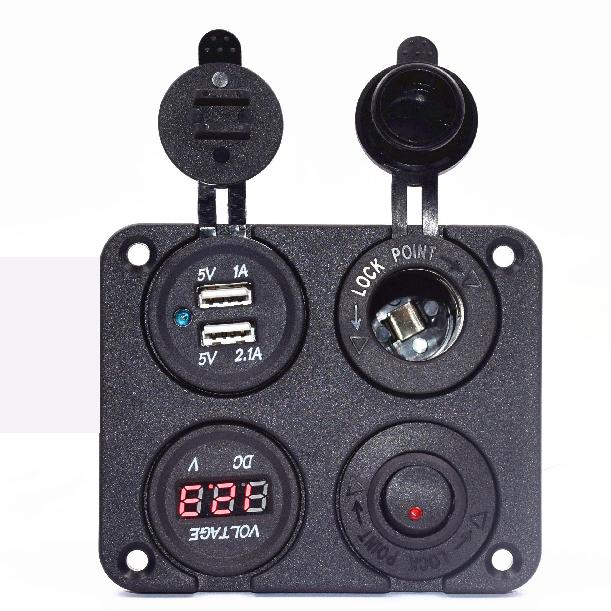 12V Auto Dual USB-Ladegerät Outlet Marin RV Truck Bus