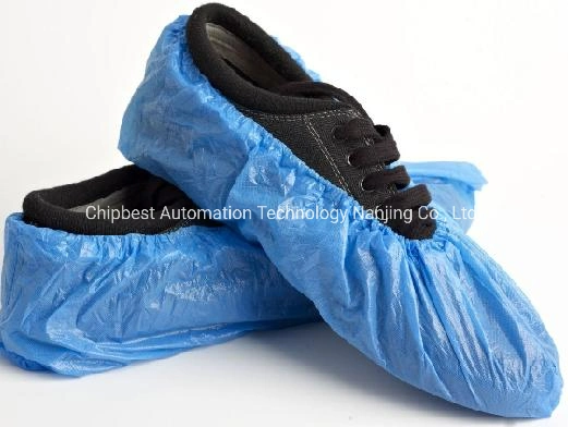 Disposable Personal Hygiene Poly PE Plastic Shoe Cover Making Machine