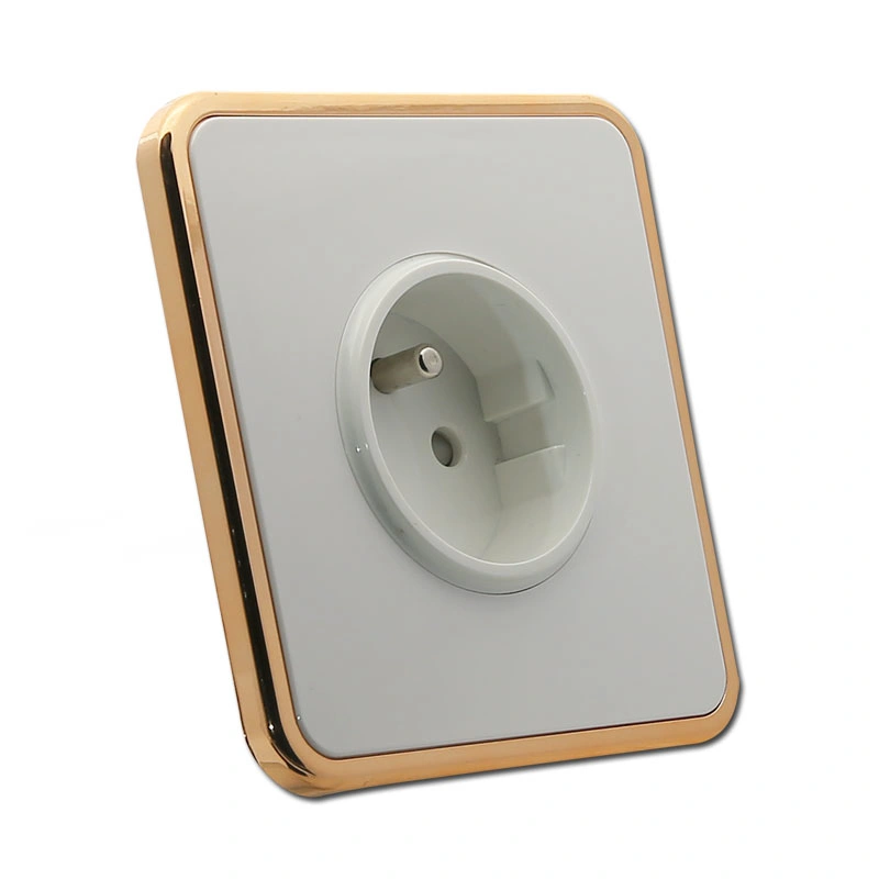 1 Gang French Socket White Color French Type Wall Socket (J1-31)