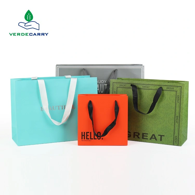 Luxury Gift Paper Bags and Boxes Shopping Bags Custom Printing Carrier Paper Bags