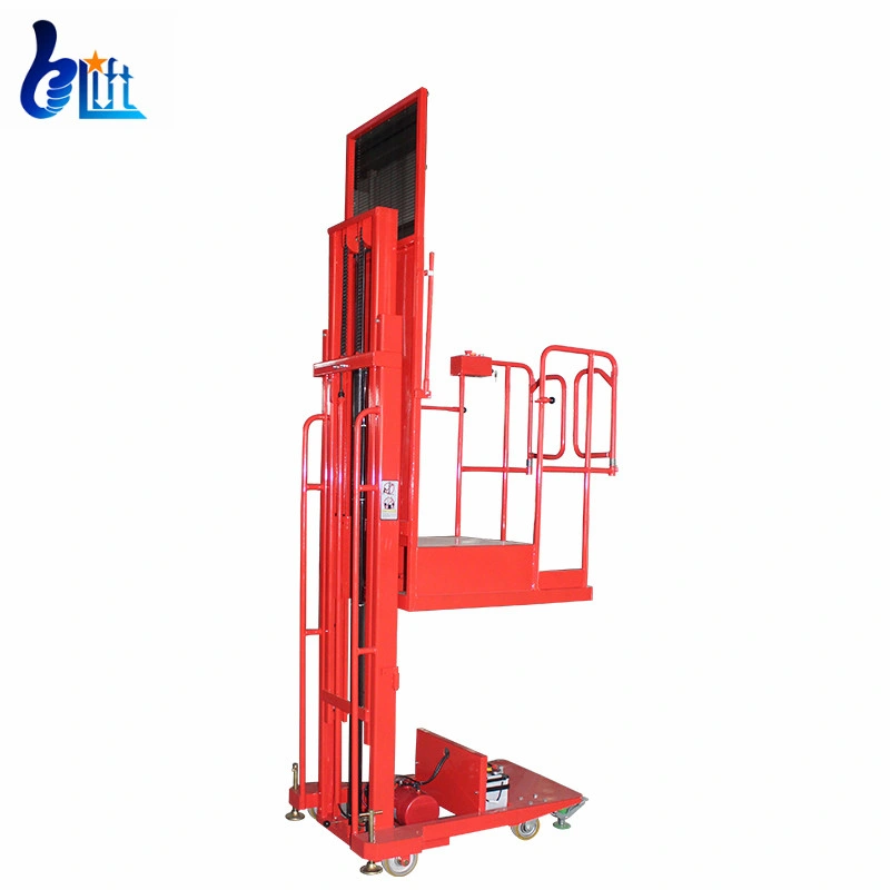 4.5m 200kg Semi Electric Order Picker Trolley Warehouse Lift Equipment