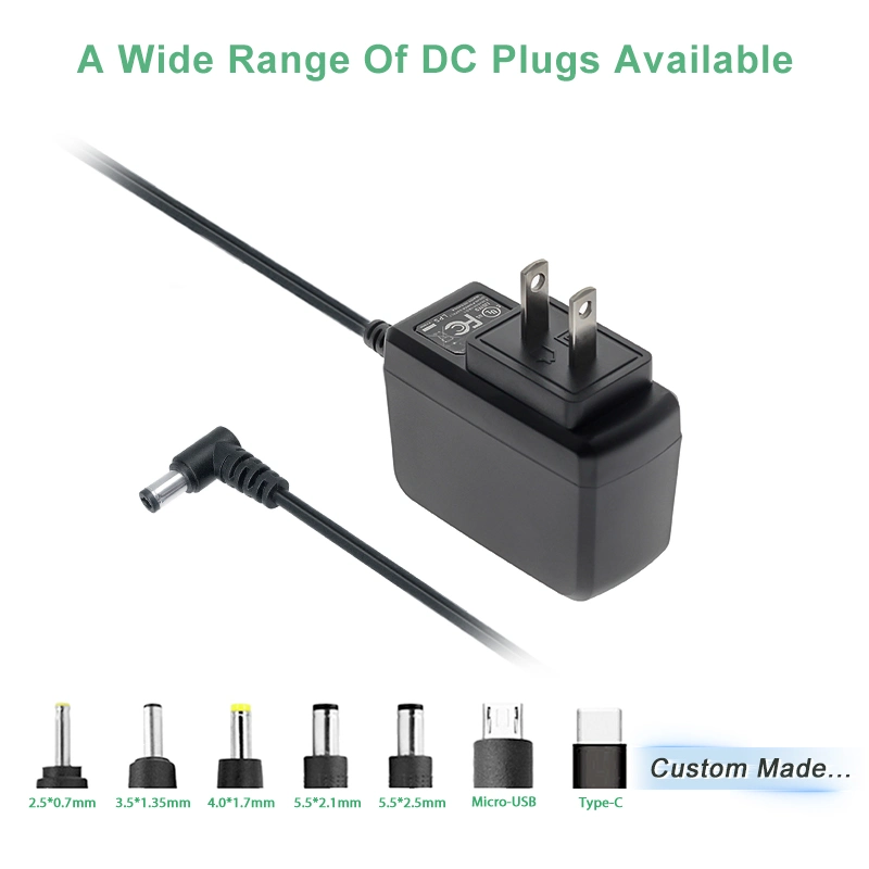 UL CE FCC ROHS SAA C-TICK CB PSE 5V 6V 9V 10V 12V 15V 19V 24V 36V 500MA 0,5A 1A 2A 3A 4A 5A Wandladegerät/LED-LCD-CCTV-Schaltleistung Netzteil/AC-DC-Netzteil