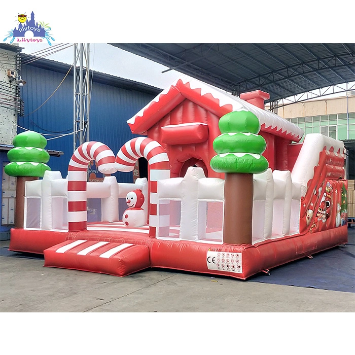 Sweet Candy Playground Bounce Inflatable Christmas Castle Outdoor Playground Equipment