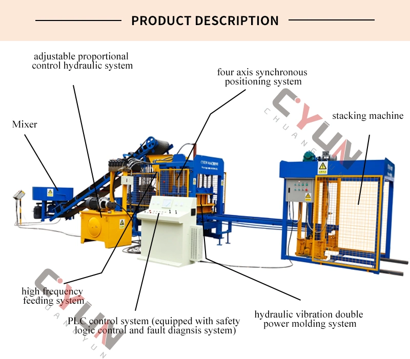 German Technology Qt4-15 Paver Kerb Stone Concrete Holland Brick Block Making Machine Price