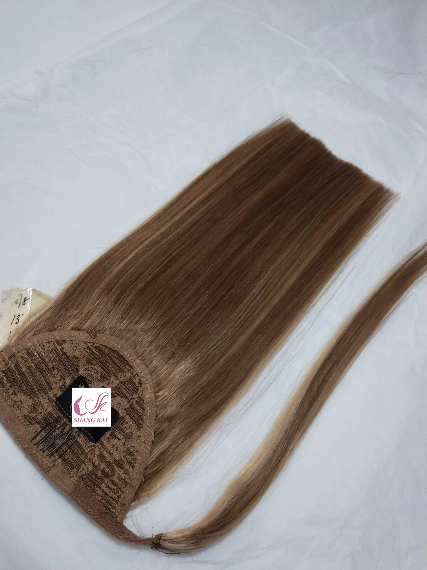 100% Pure Remy Human Hair Lady's Ponytail Hair Extension Wrap Ponytail Hair