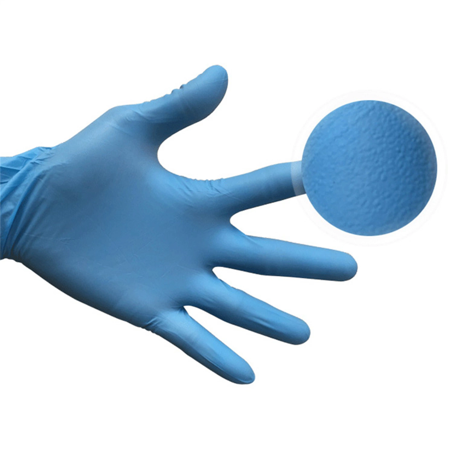 Blue Powder Free Disposable Protection for Safety Biodegradable Nitrile Gloves