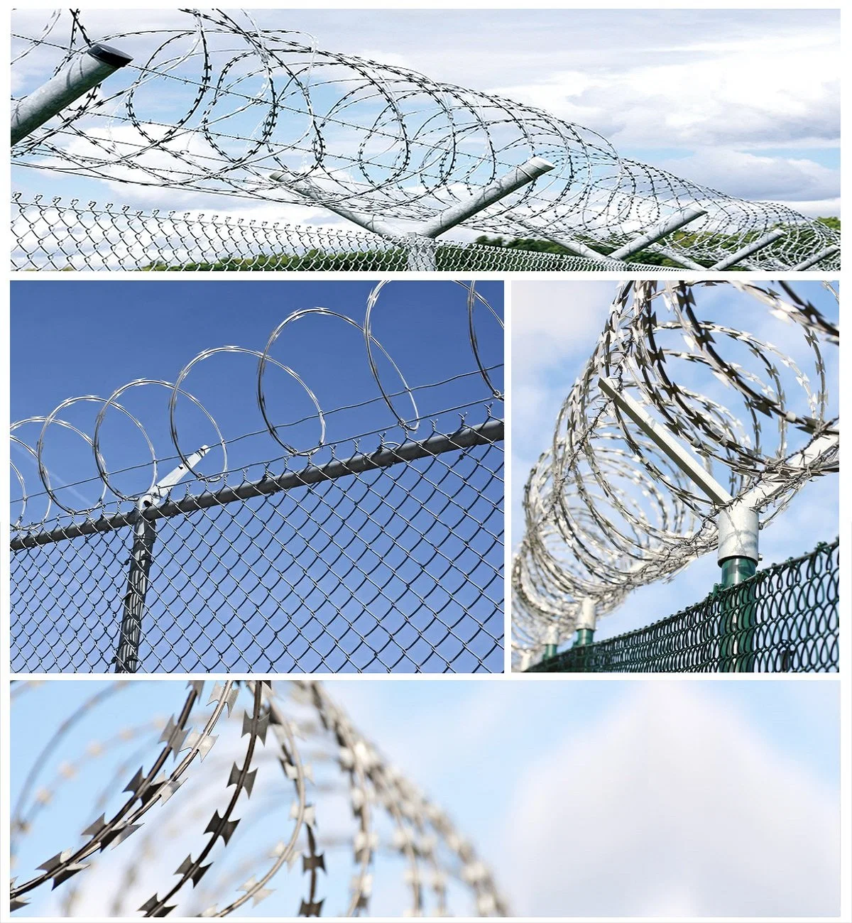 Galvanized Steel Razor Barbed Wire /Galvanized Pretend Razor Barbed Wire Construction Fence Barbed Wire