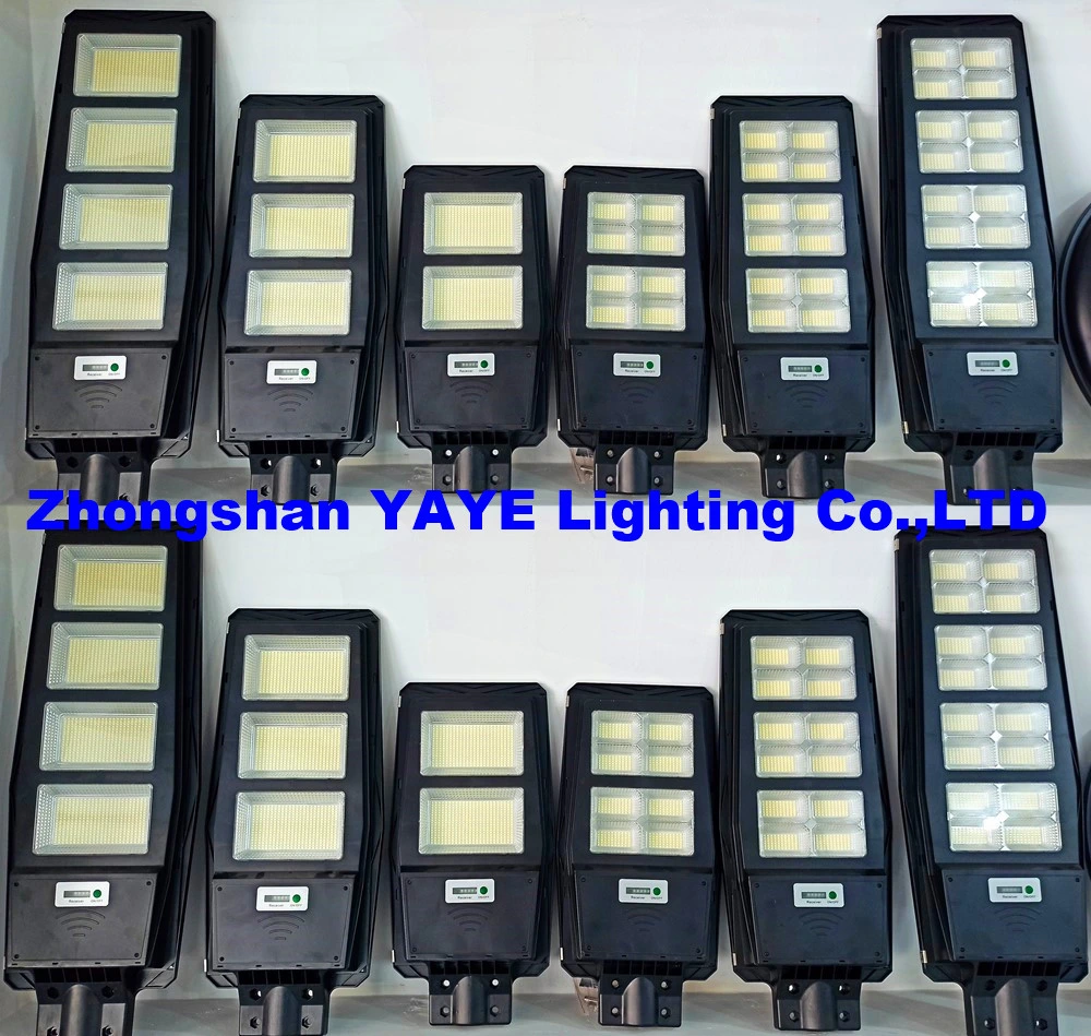 Yaye Best Sell 300W/200W/150W/100W/80W/50W Integrated Solar LED Garden Street Light IP66 Waterproof/Remote Controller/Radar Sensor/1000PCS Stock