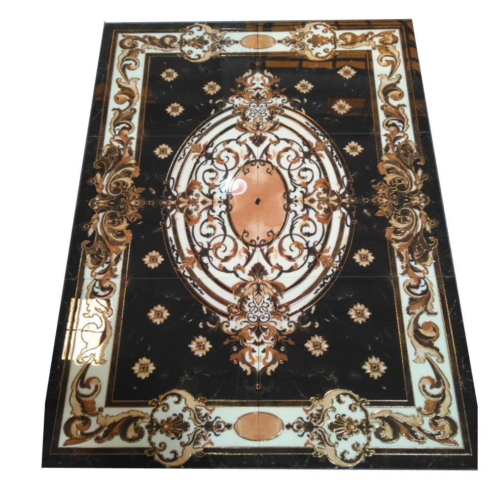 60X60cm (SIX IN ONE) , 120X180cm Ceramic Floor Golden Carpet Tile