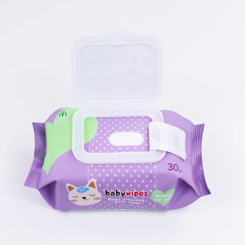 Eco Friendly Spunlace Organic Wipes Flushable Baby Wet Nonwoven Wipes