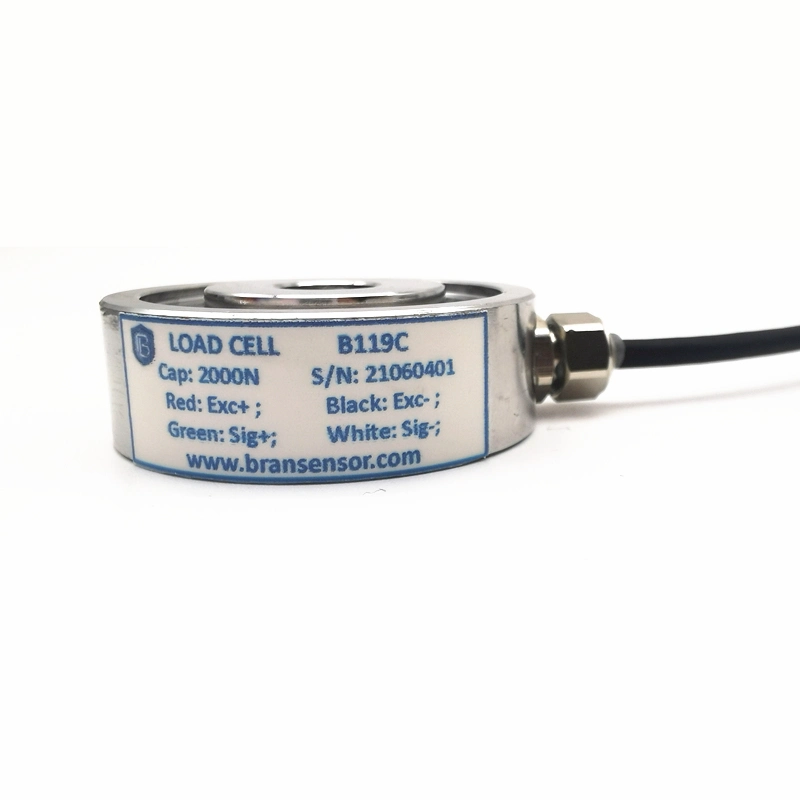 Micro Washer Donut Thru-Hole Compression Load Cell 200kg 300kg 500kg 600kg (B119C)