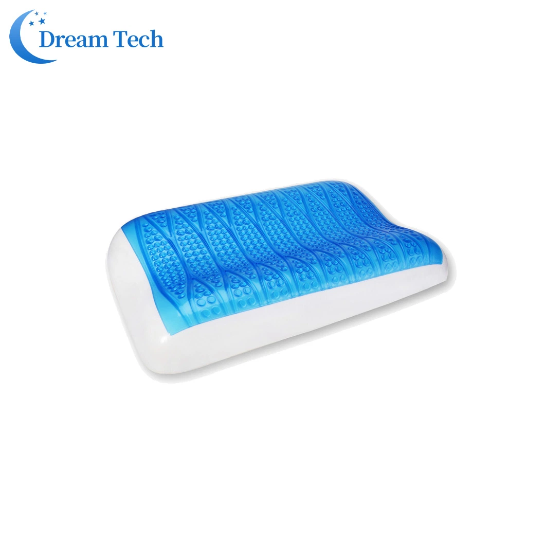 Comfort Summer Silicone Ice Visco Memory Foam Cool Ice Gel Cooling Pillow